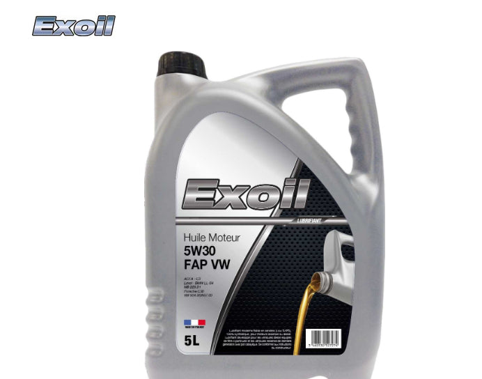 Huile moteur
EXOIL - Huile moteur EXOIL 5W30 C3 spéc. VW Group 5L